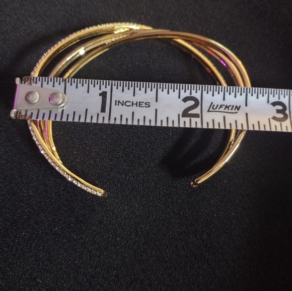 Gold Rhinestone Abalone Bracelet Set - Picture 11 of 11